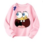 画像7: Unisex Spongebob Face Print  Round Neck Sweatshirt 男女兼用スポンジボブフェイスプリント スウェット プルオーバー トレーナー (7)