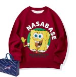 画像8: Unisex Spongebob x Nasabase Print  Round Neck Sweatshirt 男女兼用スポンジボブ×ナサベースプリント スウェット プルオーバー トレーナー (8)