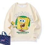 画像3: Unisex Spongebob x Nasabase Print  Round Neck Sweatshirt 男女兼用スポンジボブ×ナサベースプリント スウェット プルオーバー トレーナー (3)