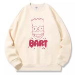 画像4: Unisex Bart Simpson face print  Round Neck Sweatshirt 男女兼用バートシンプソンブフェイスプリント スウェット プルオーバー トレーナー (4)