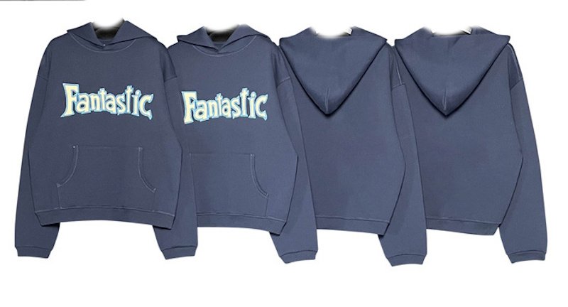 画像2: FANTASTIC logo vintage style hoodie sweatユニセックス 男女兼用FANTASTICプリントヴィンテージスタイル フーディスウェットパーカー (2)