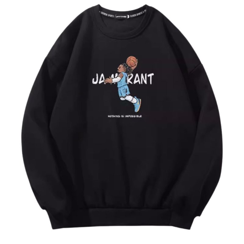 画像1: Unisex Basketball anime print crew neck sweatshirt　 男女兼用バスケットボールアニメプリント スウェット プルオーバー トレーナー (1)