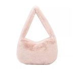 画像7: Eco-fur faux fur half moon hobo  tote shoulder bag　エコファーフェイクファーハーフムーンホーボートートショルダーバッグ (7)