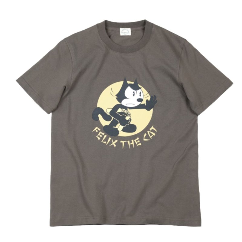画像1: Vintage Felix the Cat anger graffiti retro nostalgicT-shirt ユニセックス男女兼用 ヴィンテージ風 古着風 アングリー フェリックスザキャット Tシャツ (1)