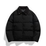 画像3: Men's 3-line quilted down lapel coat jacket　ユニセックス男女兼用3ラインキルティングダウンラペルジャケット ジャンパーコート (3)