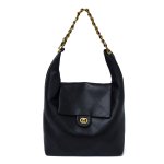 画像1: Quilted large capacity chain shoulder strap leather tote shoulder bag　キルティングラージキャパシティーチェーンショルダーストラップ レザートートショルダーバッグ (1)