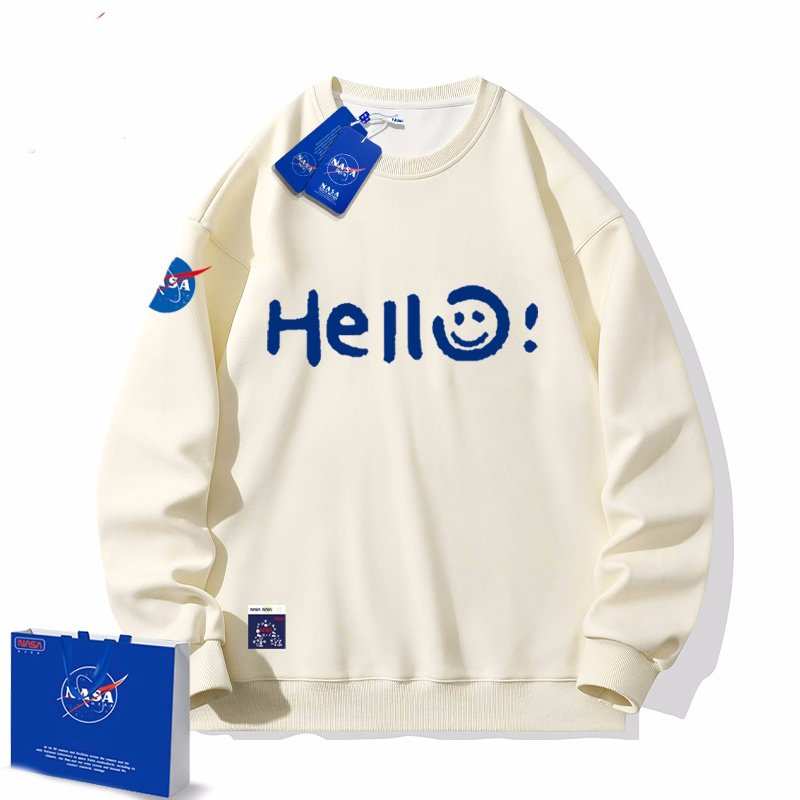 画像3: Unisex Hello Smile x Nasa Print crew neck Sweatshirt 　 男女兼用ハロースマイル×ナサNASAプリント スウェット プルオーバー トレーナー (3)