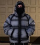 画像6: Zip-up hoodie down jacket coatJacket blouson ユニセックス男女兼用ジップアップボリューミーフーディダウンジャケットコート   ジャンパー (6)