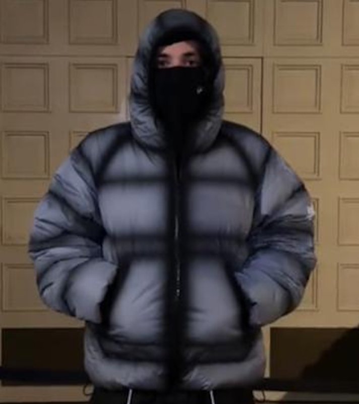 画像6: Zip-up hoodie down jacket coatJacket blouson ユニセックス男女兼用ジップアップボリューミーフーディダウンジャケットコート   ジャンパー (6)