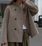 画像8: Double-breasted basic coat jacket　ダブルブレストベーシックコートジャケット (8)