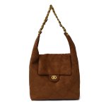 画像3: Quilted large capacity chain shoulder strap leather tote shoulder bag　キルティングラージキャパシティーチェーンショルダーストラップ レザートートショルダーバッグ (3)