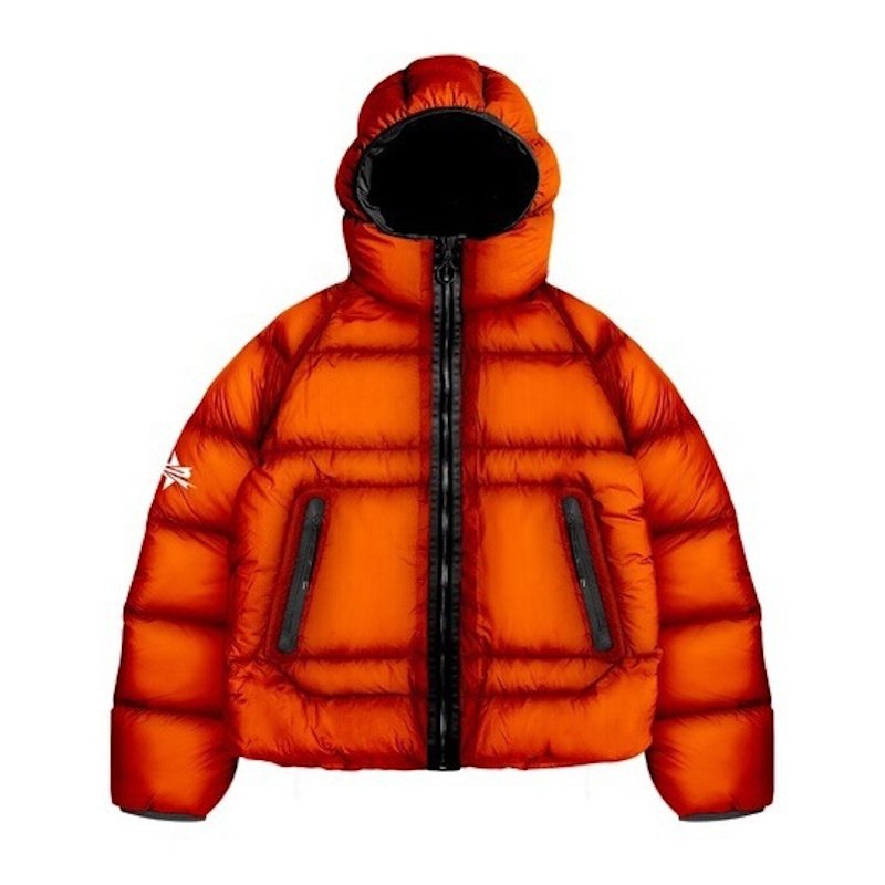 画像2: Zip-up hoodie down jacket coatJacket blouson ユニセックス男女兼用ジップアップボリューミーフーディダウンジャケットコート   ジャンパー (2)