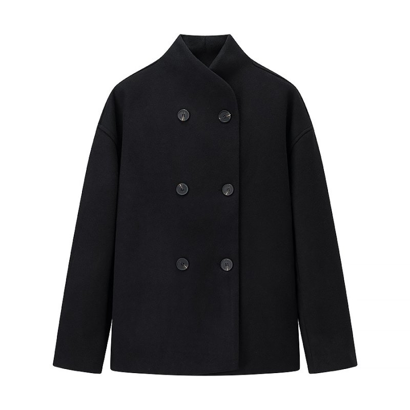 画像2: Double-breasted basic coat jacket　ダブルブレストベーシックコートジャケット (2)