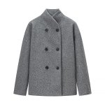 画像1: Double-breasted basic coat jacket　ダブルブレストベーシックコートジャケット (1)