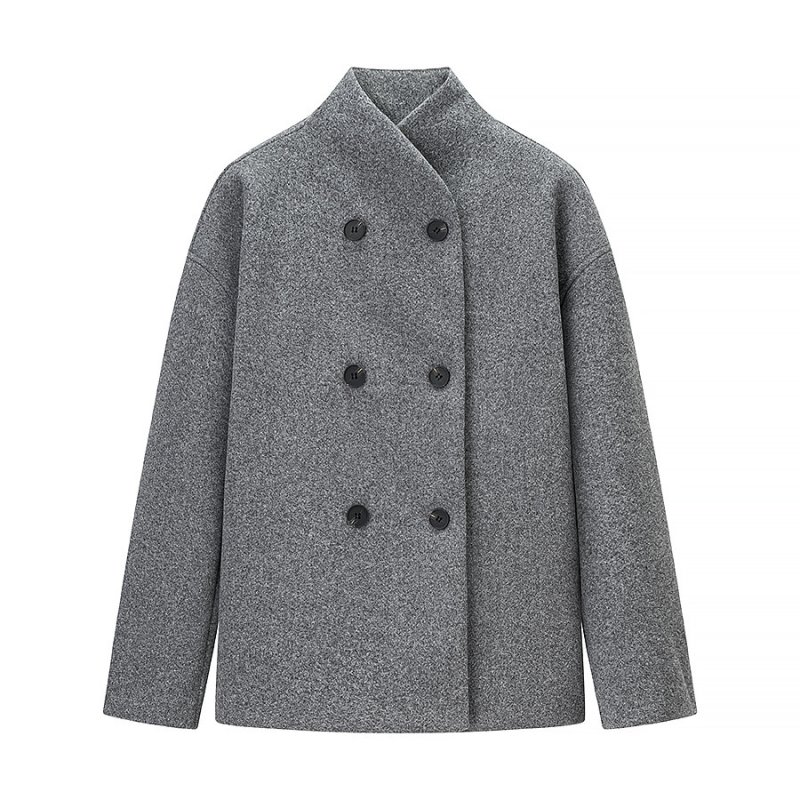 画像1: Double-breasted basic coat jacket　ダブルブレストベーシックコートジャケット (1)