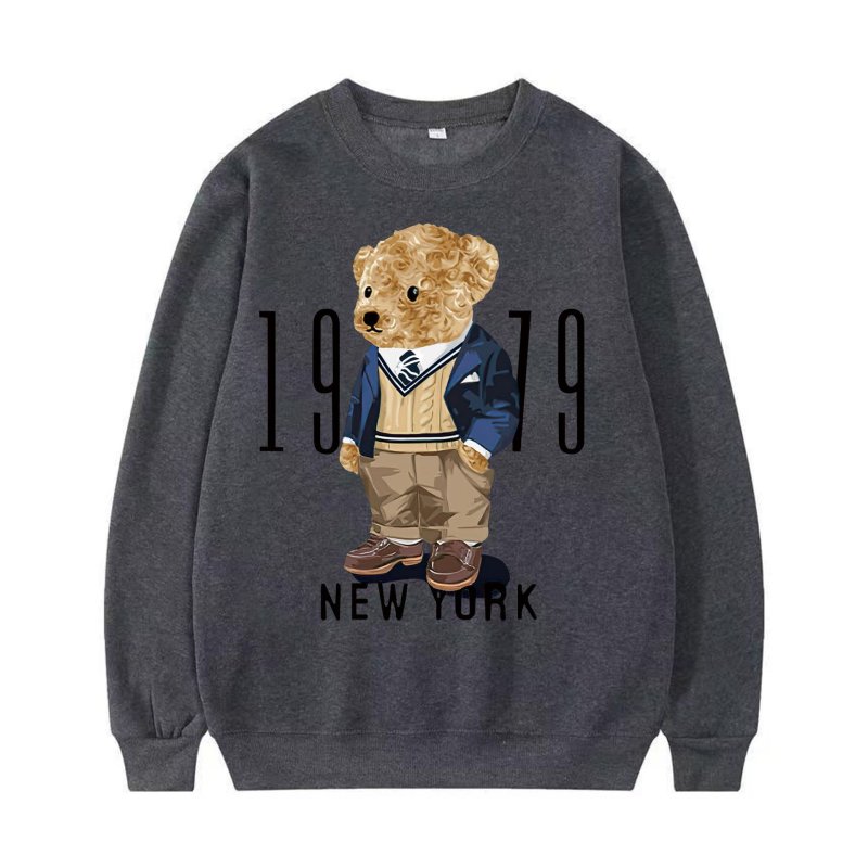 画像4: Unisex 1979 Traditional Bear Print Sweatshirt　 男女兼用1979トラディショナルクマプリントスウェットシャツ プルオーバー トレーナー (4)