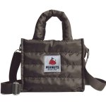 画像1: Snoopy Down Quilted Tote Shoulder Eco Bag  スヌーピーダウンキルティングトートショルダーエコバッグ (1)