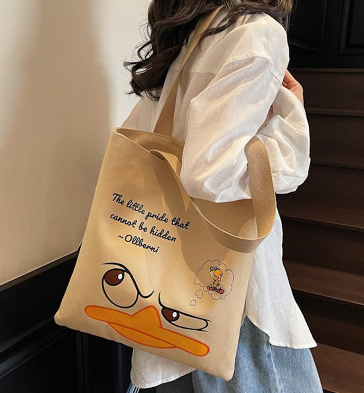 画像7: Tweety Canvas Tote Shoulder Bag　トゥイーティーキャンバストートショルダーバッグ (7)