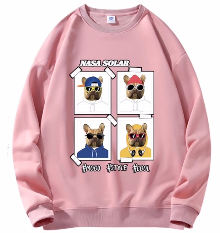 画像6: Unisex NASA SOLAR BOX HIP HOP DOG Print Sweatshirt　 男女兼用NASA SOLARボックスヒップホップドッグプリントスウェット プルオーバー トレーナー (6)
