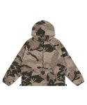画像1: Camouflage lamb wool fleece half zip jacket blouson ユニセックス 男女兼用 迷彩 フリース ハーフジップジャケット ボンバー ブルゾン (1)