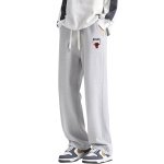 画像2: Men& Women basketball team Chicago Bulls Pants バスケットボール チームプリント スウェットパンツセット シカゴブルズ　 (2)