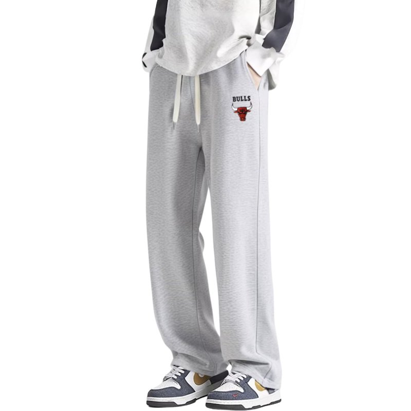画像2: Men& Women basketball team Chicago Bulls Pants バスケットボール チームプリント スウェットパンツセット シカゴブルズ　 (2)