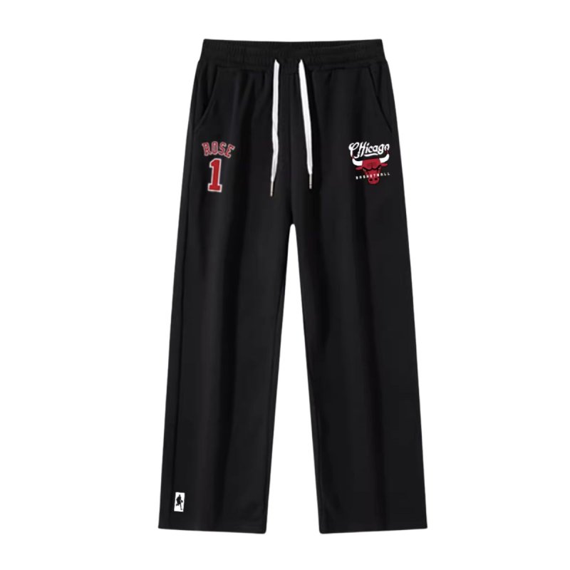 画像3: Men& Women basketball team Chicago Bulls Pants バスケットボール チームプリント スウェットパンツセット シカゴブルズ　 (3)