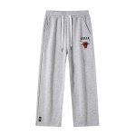 画像8: Men& Women basketball team Chicago Bulls Pants バスケットボール チームプリント スウェットパンツセット シカゴブルズ　 (8)