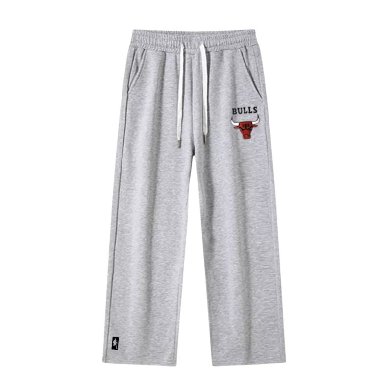 画像8: Men& Women basketball team Chicago Bulls Pants バスケットボール チームプリント スウェットパンツセット シカゴブルズ　 (8)