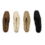 画像1: Women's soft leather gather  shirring flat beanie casual shoes slip-ons  フラット ギャザー シャーリングビーニーバレエシューズ パンプス　 (1)