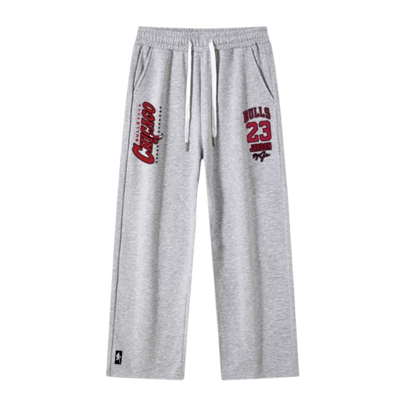 画像10: Men& Women basketball team Chicago Bulls Pants バスケットボール チームプリント スウェットパンツセット シカゴブルズ　 (10)