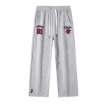 画像6: Men& Women basketball team Chicago Bulls Pants バスケットボール チームプリント スウェットパンツセット シカゴブルズ　 (6)