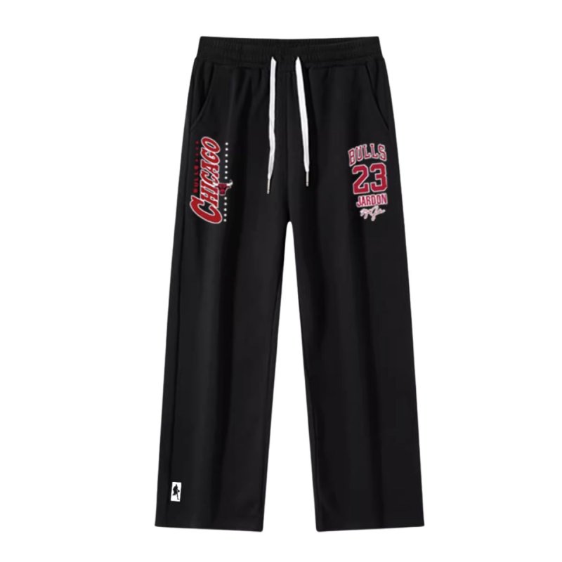 画像9: Men& Women basketball team Chicago Bulls Pants バスケットボール チームプリント スウェットパンツセット シカゴブルズ　 (9)