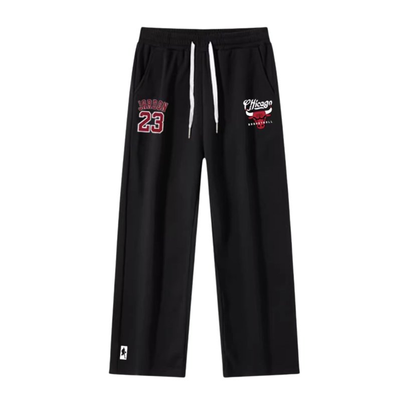 画像1: Men& Women basketball team Chicago Bulls Pants バスケットボール チームプリント スウェットパンツセット シカゴブルズ　 (1)
