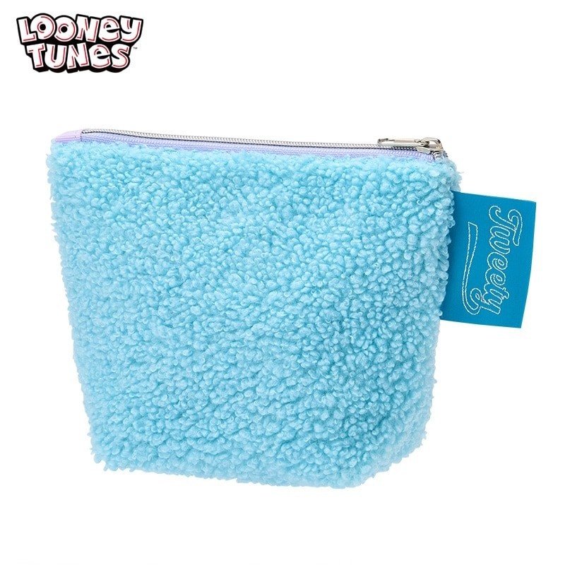 画像2: Looney Tunes Fluffy Pouch Cosmetic Pouch,Accessory Case ルーニーチューンモコモコポーチ化粧ポーチ小物入れ (2)