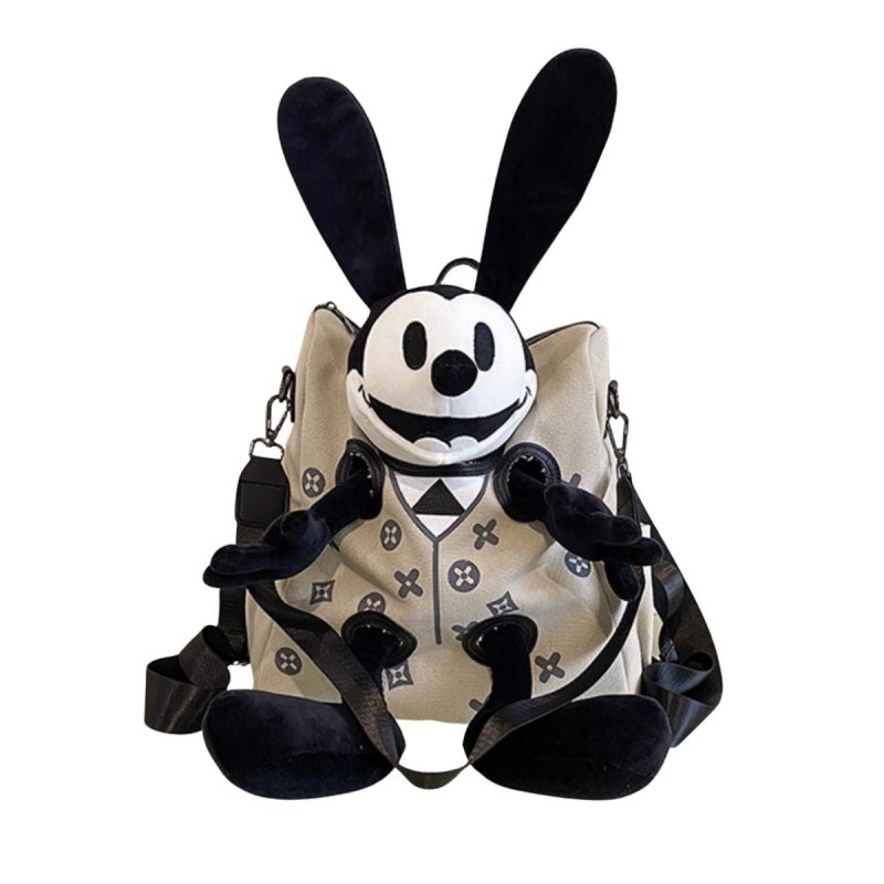 画像2: Unisex Oswald the Lucky Rabbit Tote Shoulder Backpack Bag　ユニセックス　男女兼用オズワルド・ザ・ラッキー・ラビット トートショルダー　バックパックバッグ ぬいぐるみバッグ (2)