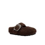 画像3: Lambswool platform buckle slipper pumps　ラムウール厚底バックルスリッパパンプス (3)