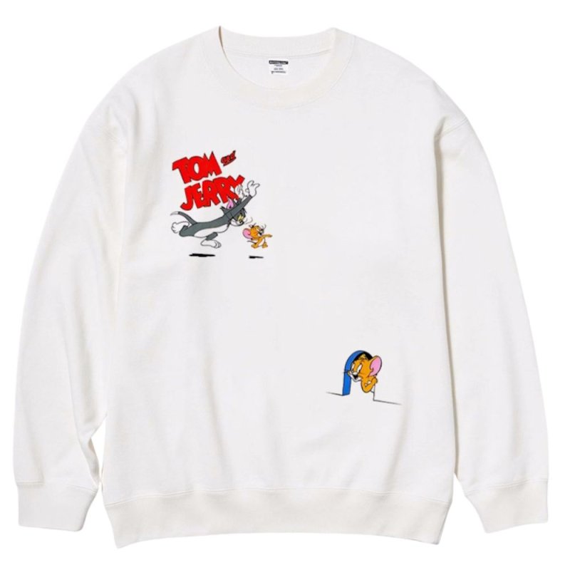 画像1: Unisex Tom & Jerry Chase  Print Sweatshirt　 男女兼用トム&ジェリーチェイサープリントスウェット プルオーバー トレーナー (1)