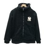 画像2: MLB NY Fur Jacket fleece embroidery Jumper jacket baseball uniform jacket blouson ユニセックス男女兼用MLB NY シープスキン フリース 刺繍 ジャケットスタジアムジャンパー スタジャン ブルゾンジャケット (2)