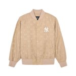 画像1: 25 MLB NY New York Yankees Monogram MA-1 Jumper jacket baseball uniform jacket blouson ユニセッ クス男女兼用MLB NYニューヨークヤンキースモノグラム MA-1ジャンバージャケットスタジアムジャンパー スタジャン ブルゾンバイカージャケット (1)