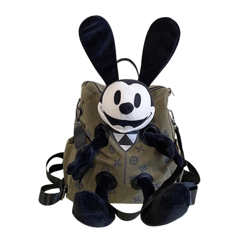 画像4: Unisex Oswald the Lucky Rabbit Tote Shoulder Backpack Bag　ユニセックス　男女兼用オズワルド・ザ・ラッキー・ラビット トートショルダー　バックパックバッグ ぬいぐるみバッグ (4)