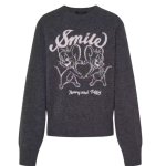 画像1: Woman'sTom & Jerry & Jerry&Smile  Braided Crew Neck Sweater Knit　 トム&ジェリー ジェリー＆スマイル&編み込み 丸首セーター　ニット  (1)
