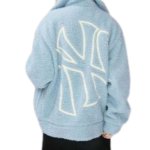 画像5: MLB NY Fur Jacket fleece embroidery Jumper jacket baseball uniform jacket blouson ユニセックス男女兼用MLB NY シープスキン フリース 刺繍 ジャケットスタジアムジャンパー スタジャン ブルゾンジャケット (5)