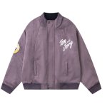 画像6:  Tom & Jerry Embroidered Quilted Stand Collar Stadium Jacketblouson トム&ジェリー刺繍内側キルティングスタンドカラージャケットスタジャンブルゾン (6)