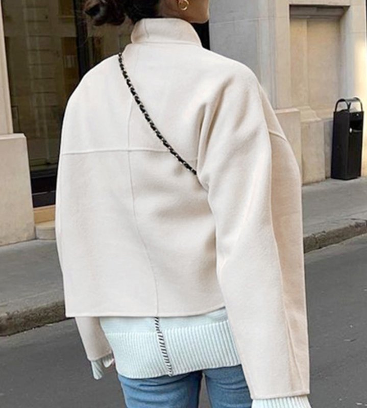 画像2: Women's Slimming short jacket coat 　スリミングショート丈コート ジャケット (2)