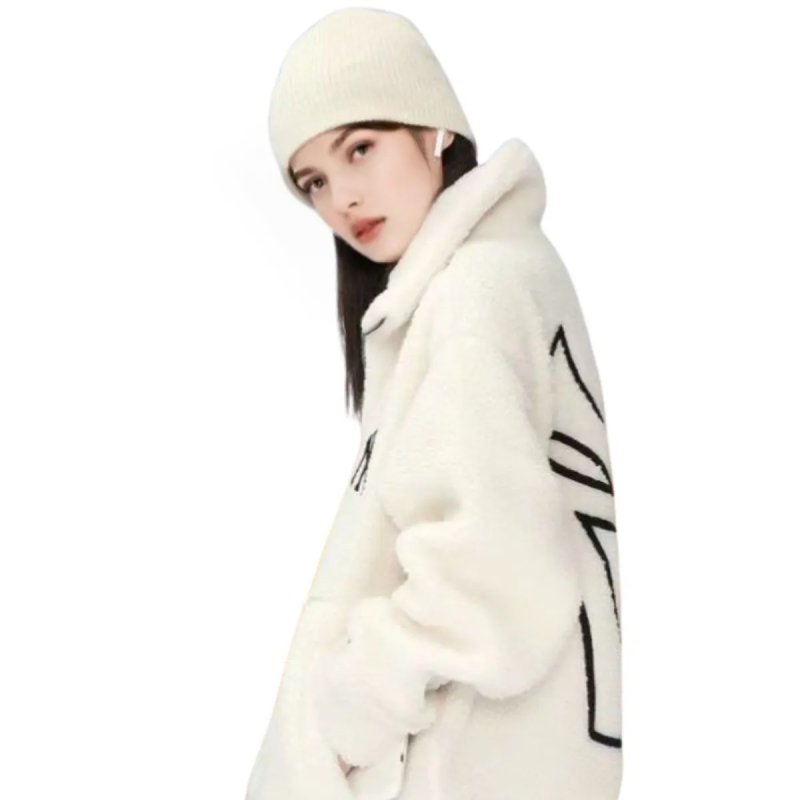 画像3: MLB NY Fur Jacket fleece embroidery Jumper jacket baseball uniform jacket blouson ユニセックス男女兼用MLB NY シープスキン フリース 刺繍 ジャケットスタジアムジャンパー スタジャン ブルゾンジャケット (3)