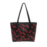 画像4: Cherry print leather tote shoulder bag チェリープリントレザートートショルダーバック (4)