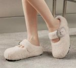 画像8: Lambswool platform buckle slipper pumps　ラムウール厚底バックルスリッパパンプス (8)