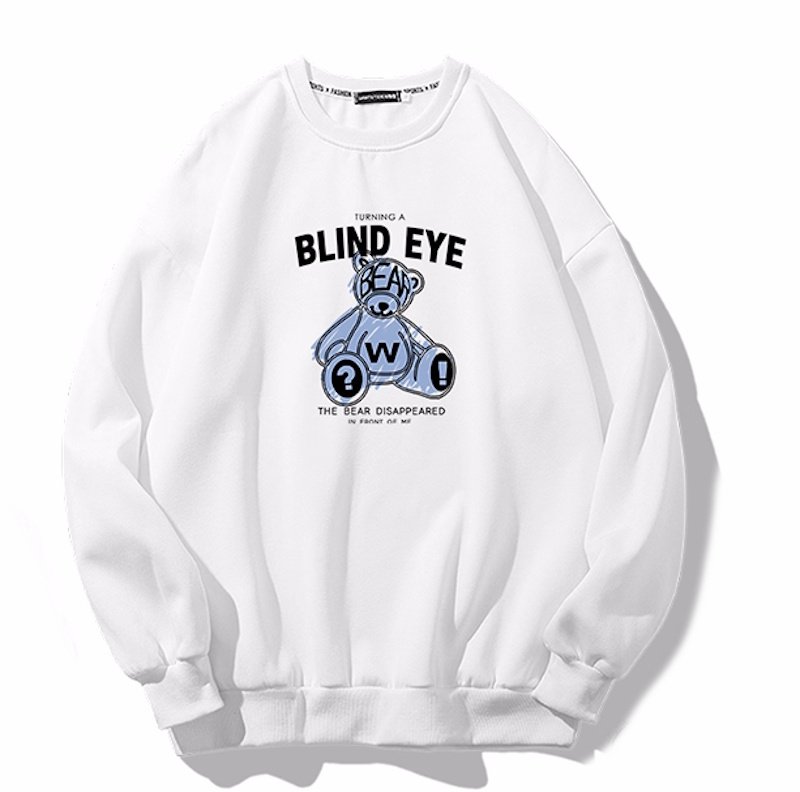 画像2: Unisex Bearbrick bear  Print Sweatshirt　 男女兼用ベアブリック熊プリントスウェット プルオーバー トレーナー (2)