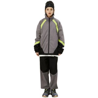 26SS Jaded London Unisex Black Vapor Tracksuit Bottoms Set Up